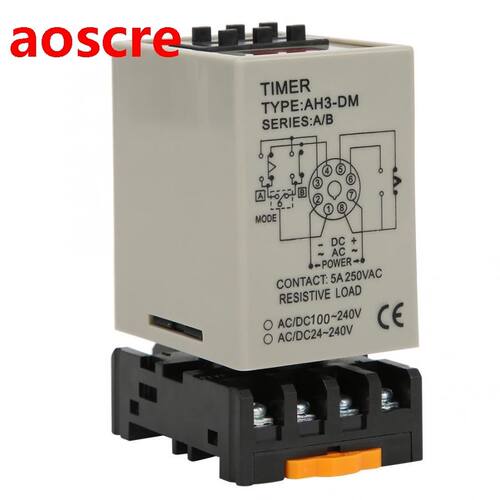 Time Delay Relay Timer Relay Digital Display A/B Dual Mode w