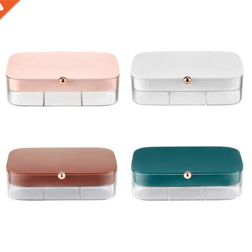 30 Grids Jewelry Storage Box Double Layers Clear Earrings Ri