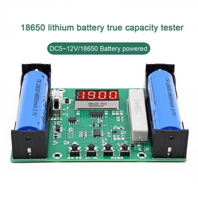 18650 Lithium Battery Capacity Tester MaH MWH Digital Discha