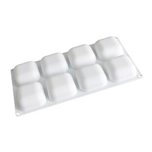 449C 8 Cavity Oval Pillow Shaped Dessert Non Stick Cake Moul