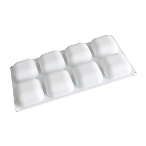 449C 8 Cavity Oval Pillow Shaped Dessert Non Stick Cake Moul