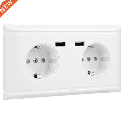 EU Standard Wall Power Socket 220V Multi-functional Wall Pow