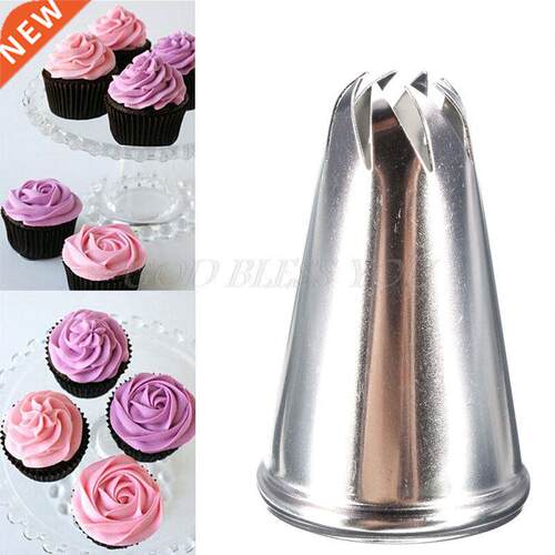 Stainless Steel Eight Teeth Drop Rose Flower Icing Piping Ti
