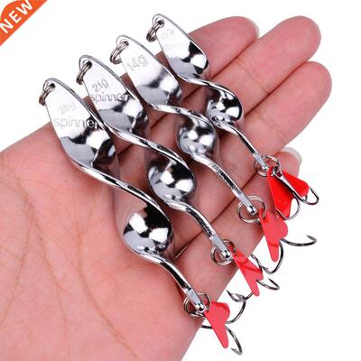 1PCS Gold Silver 10g 14g 21g 28g Rotating Metal Spinner Spoo