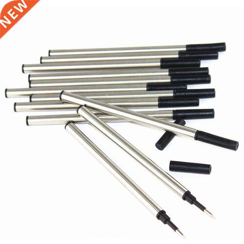 High quality 10 pcs black Refill Medium Nib Rollerball pen