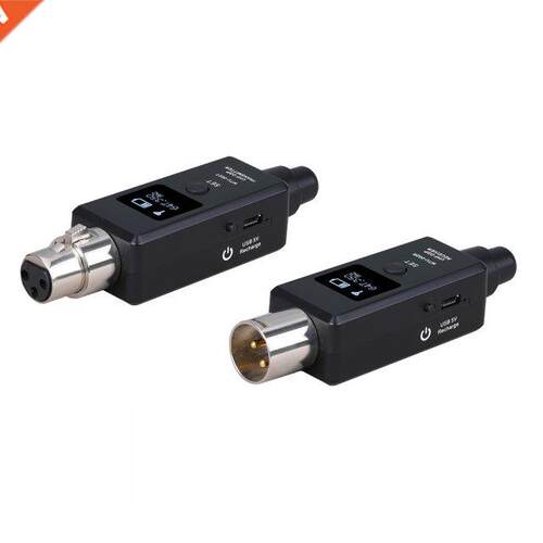 1Pair Micphone Wireless System UHF DSP Transmitter Receiver