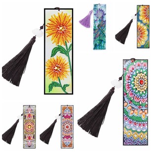 5D DIY Special Shape Diamond Painting Leather Bookmark Tasse