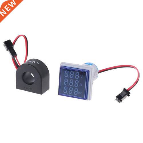 3in1 AC Voltmeter Ammeter Hz Current Frequency Panel Meter I