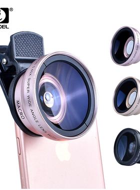 APEXEL 2in1 Lens 0.45X Wide Angle+12.5X Macro Lens Professio