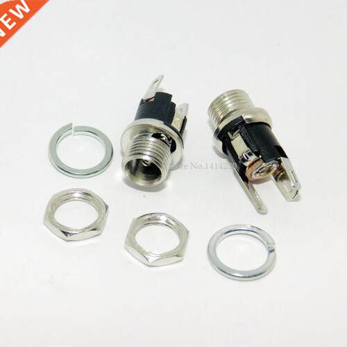 5Pcs 5.5-2.1MM 5.5 * 2.1 DC Socket With Nut DC Power Jack So