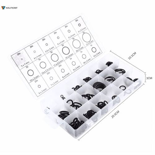 1 Set 18 Size 225 x Rubber O-Ring Washer Seals Assortment Se