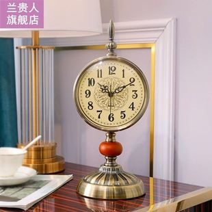 Creative Vintage Archaistic Retro Table Clock Decor European