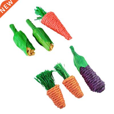 Hamster Rabbt Chew Toy Set Bte Grnd Teeth Toys Corn Carro