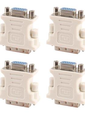 4X DVI Male Adapter (DVI - D 24 1) to Female VGA (15-Pin)