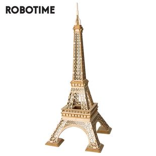 Robotime 3D Wooden Puzzle Eiffel Tower Assembly Model Wood