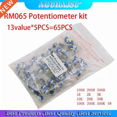 13value*5PCS=65PCS RM065 Potentiometer Adjustable resistor 1