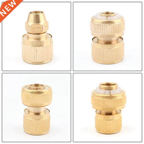 Brass 3/8 1/2 5/8 3/4 inch Garden Hose Quick Connector Wate