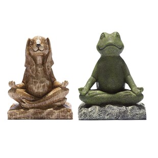 Mini Yoga Statue Meditating Zen Buddhism Garden Decoration