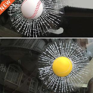 1 PCS Car Stickers 3D Baseball Football Tennis Ball Hits Car