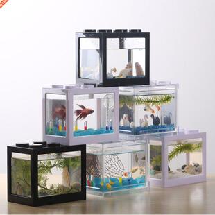 Mini Fish Tank Reptile Pet Box Stackable Aquarium Creative B