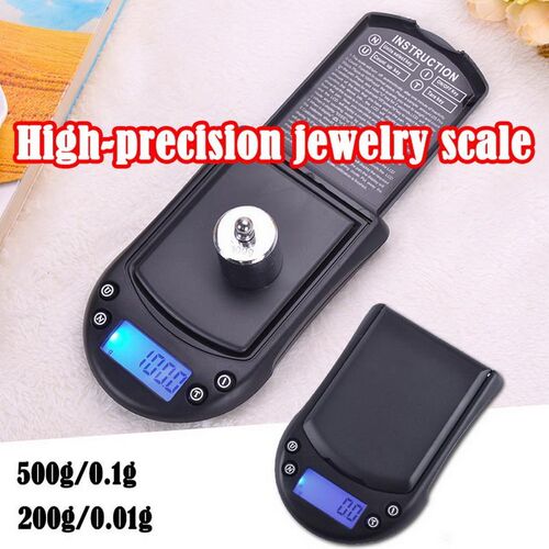 500g 0.1g /200g 0.01g Digital Pocket Scale Precision 500gx0