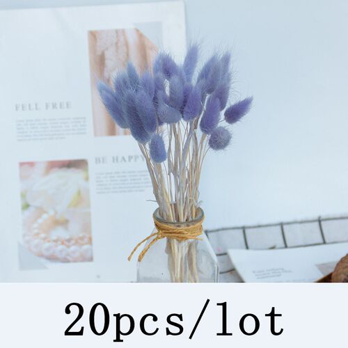 Bulrush Natural Dried Flowers Artificial Plants Branch Color