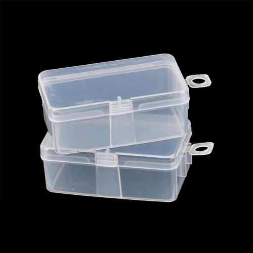 2pcs/lot Transparent Toolbox Electronic Plastic Parts Contai