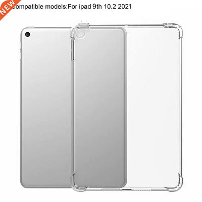 For IPad 10.2 2021 9th/8th/7th Case TPU Clear Tablet Case Sh