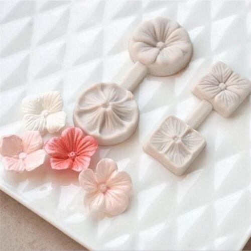 3D Five Petals Flower Silicone Mold Fondant Cake Decorating