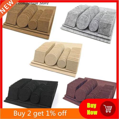 80/130pcs Furniture Chair Table Leg Self Adhesive Felt Wood