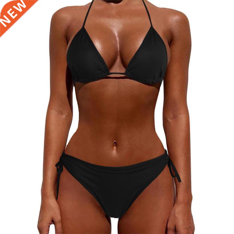 Se Women Pure Color Swimwear 2022 New Ser Style Lady Ba