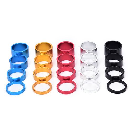 4pcs 5/10/15/20mm Aluminum Alloy Headset Stem Spacer Fork Wa