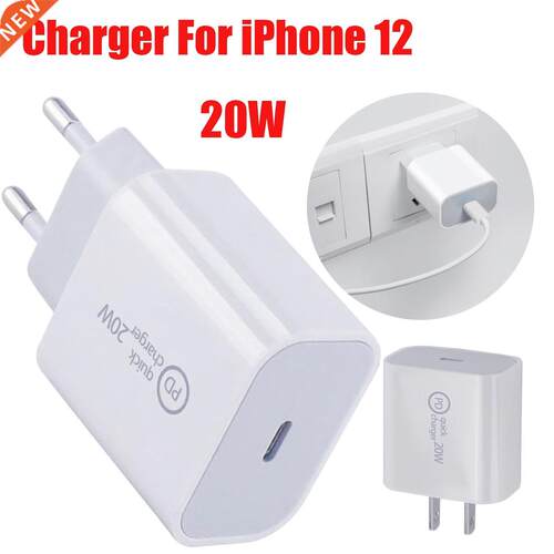 PD 20W USB Type C Charger EU Adapter Fast Charging Phone Cha