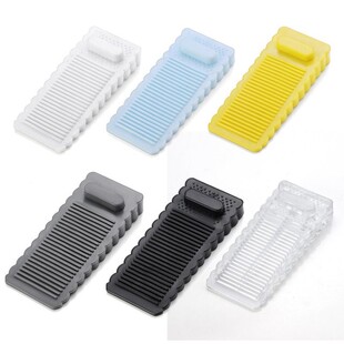 6pcs Safety Silicone Door Stop Stoppers Block Wedge Doorstop