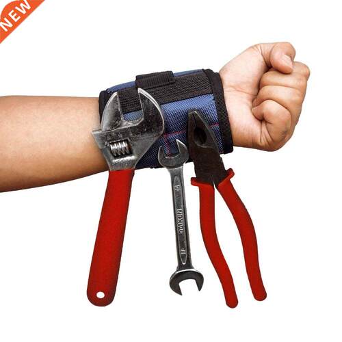 Polyester Strong Magnetic Wristband Portable Tool Bag Pouch