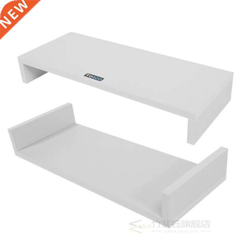 Wooden Monitor Stand Table Reduce Eye Neck Strain Laptop Des