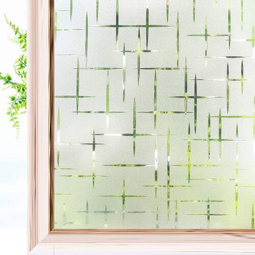 *Frosted Privacy Window Film Non-Adhesive Self Static Cling
