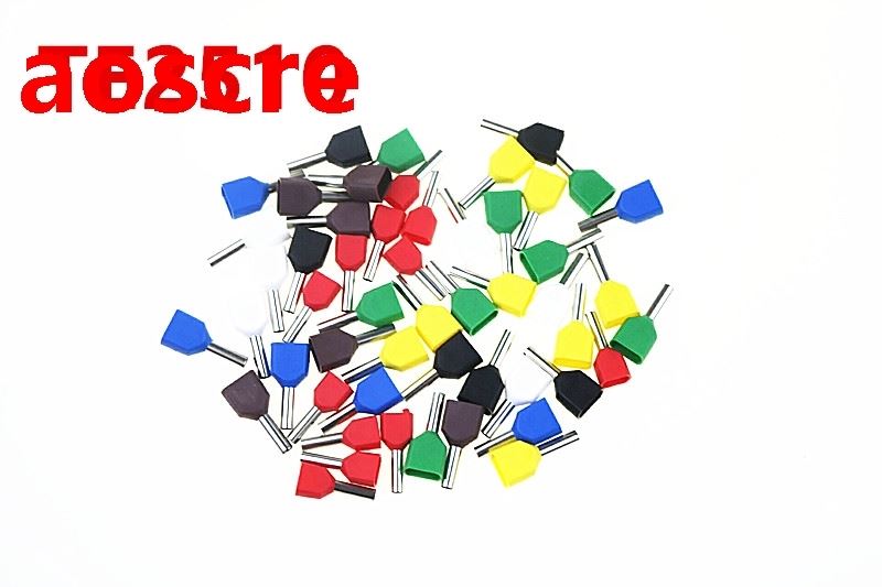 100PCS/Lot twin wire ferrules cable ends cord terminal TE251
