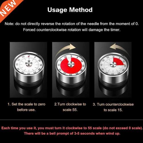 Mechanical Manual Digital Timer Magnetic Kitchen Timer Cooki