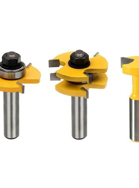 2 Set 1/2 Inch Shank Router Bit T-Slot  T-Track Slotting Te