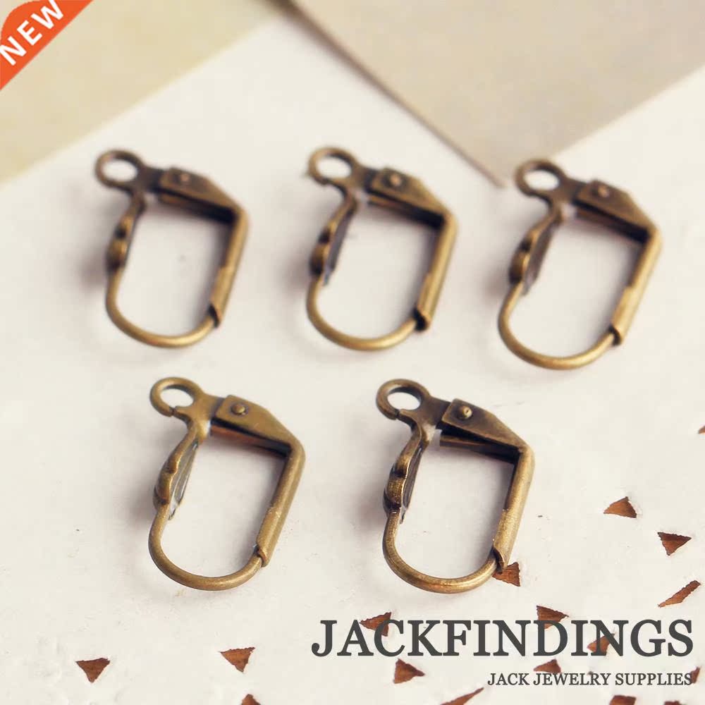 *20pcs 13*18mm Antique Bronze Plated Copper Ear Hooks H