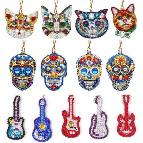 4pcs 5D  Diamond Painting Rhinestone Embroidery Pendant