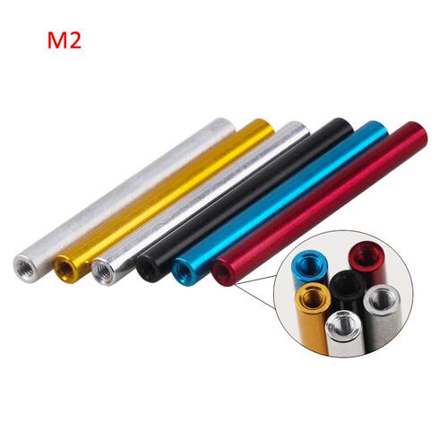 10PCS M2 Round Joint Nuts Screw Aluminum Alloy Column Connec