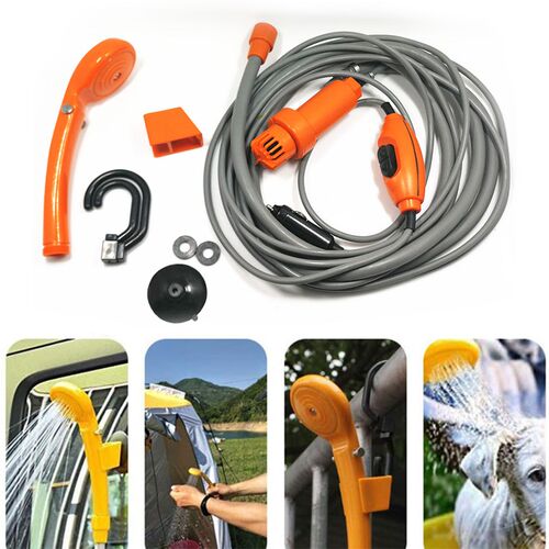 12V 2M Portable Car Washer with Cigarette Lighter DC  Cleani