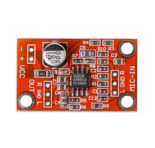 AD828 Stereo Dynamic Microphone Preamplifier Bod MIC Pream