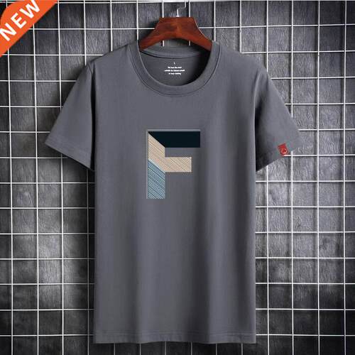 2022 Summer Men T-shirt Short Sleeve Round Neck Setwear Part