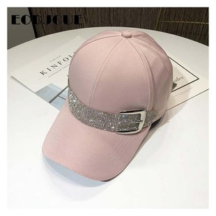 New Fashion Rhinestone Belt Baseball Caps For Women Snapback