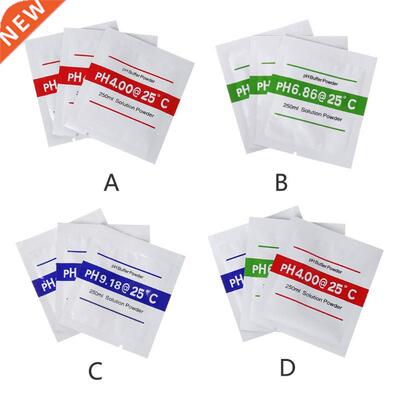 3pcs/lot PH Buffer Powder For Test Meter Measure Calibration