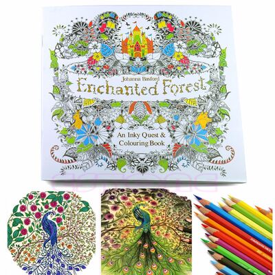New Children Adult Enchanted Forest English Version Drawing