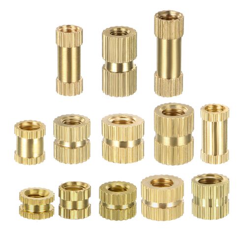 50Pcs Female Thread Brass Knurled Threaded Insert Embedment